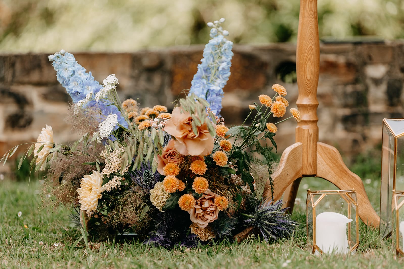 Hergebruik bloemontwerpen op je trouwdag.